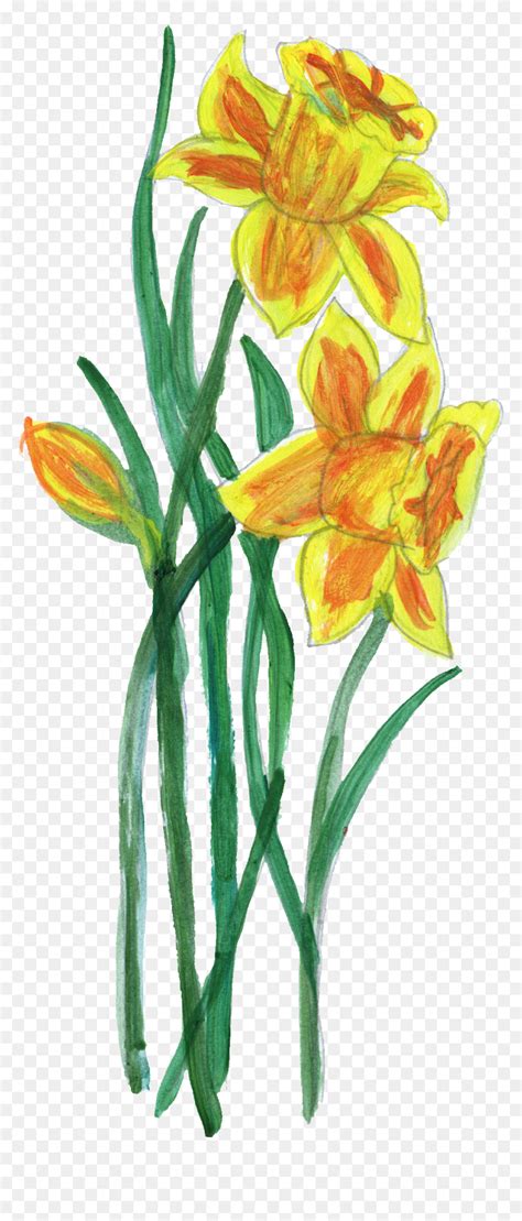Yellow Paint Flower Png Transparent Png 951x2182 Png Dlfpt