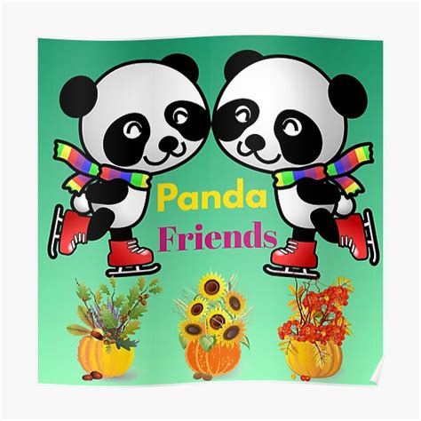 Panda Friends Danceing Pandas Party Panda Friendship Mood