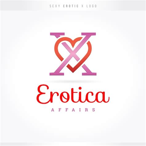 Logotipo Erótico X Sexy Vetor Premium