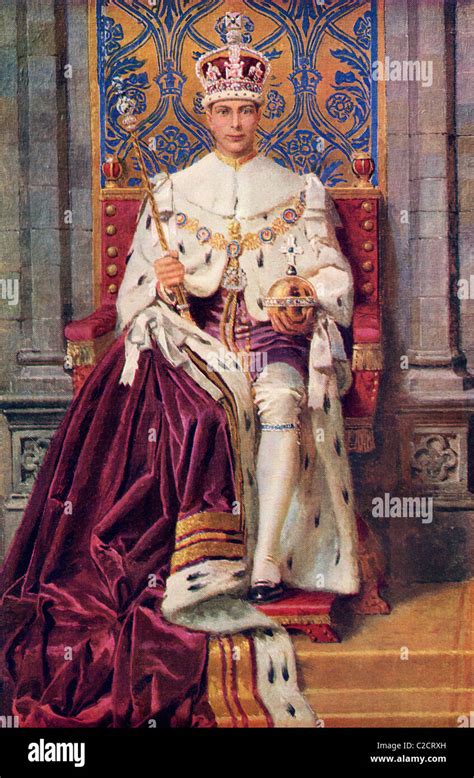 The King Enthroned And Crowned George Vi Albert Frederick Arthur