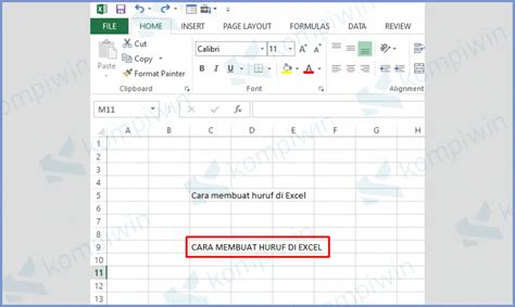 Cara Merubah Huruf Kecil Menjadi Huruf Besar Di Excel