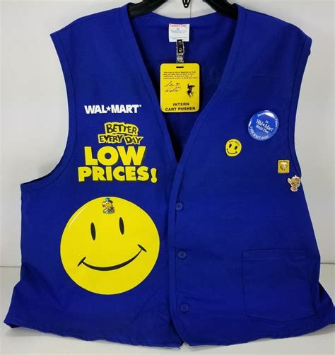 Walmart Associate Employee Smock Vest Uniform Xl Wextras Retirement