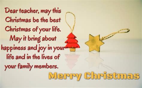 Best Christmas Wishes For Teacher Entertainmentmesh