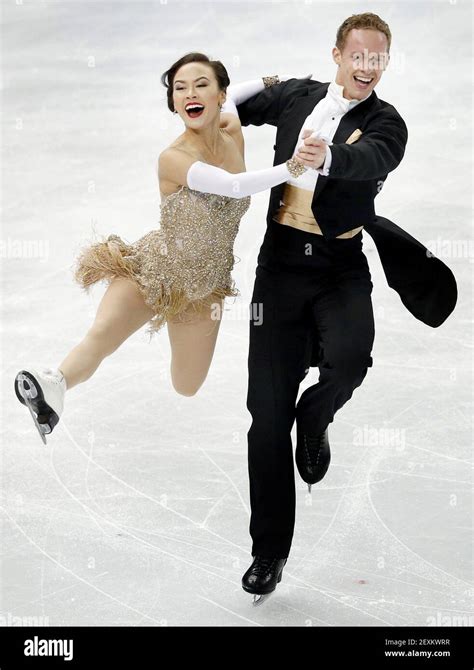 Usas Madison Chock And Evan Bates Perform Their Ice Dancing Short