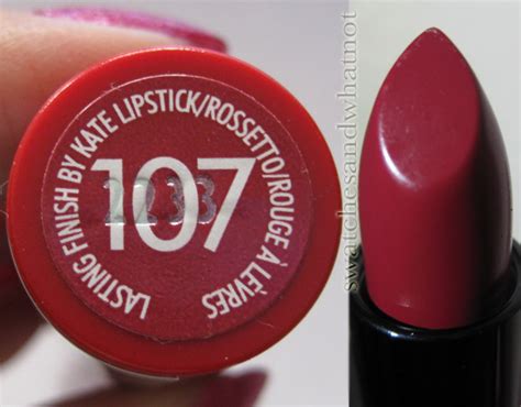 Rimmel Kate Moss Lasting Finish Matte Lipstick 107 Cosmetic Taste