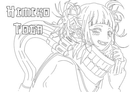 Himiko Toga Coloring Pages