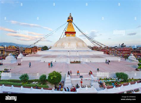 Boudhanath Stupa Kathmandu Nepal Stock Photo Alamy