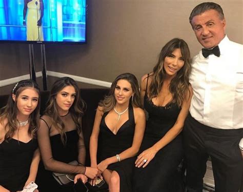 See how many children sylvester stallone has and compare to other celebs like arnold schwarzenegger and dolph lundgren. Sylvester Stallone with his wife and three daughters ...