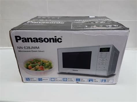 Panasonic 800w Standard Microwave Nn E28jmmbpq Silver For Sale Online
