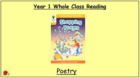 Yr 1 Whole Class Reading Shopping List Poetry The Teach Hub