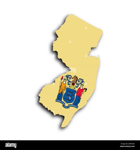 Mapa De Nueva Jersey Fotograf A De Stock Alamy