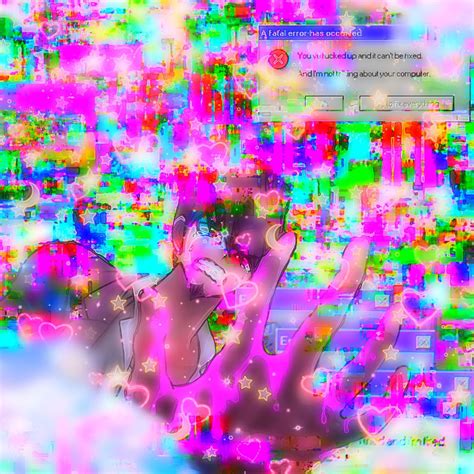 Kaito Momota Glitchcore Rainbow Aesthetic Aesthetic Anime Danganronpa