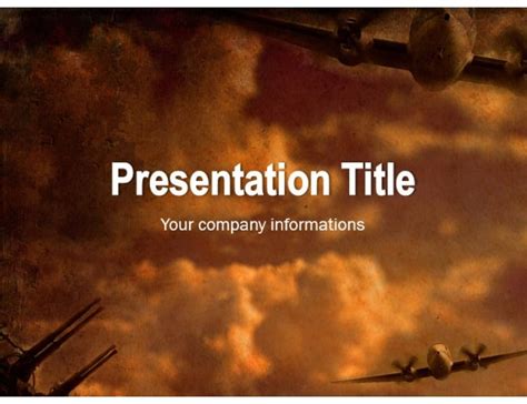 World War 2 Powerpoint Template Free Printable Templates