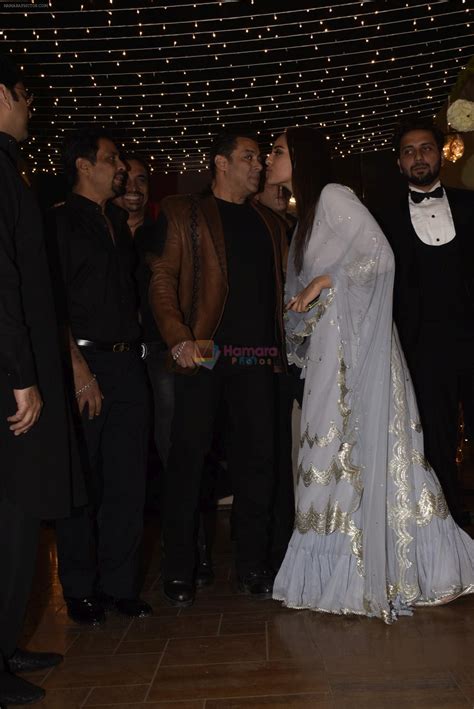 Salman Khan At Sonakshi Sinhas Wedding Reception In Four Bungalows