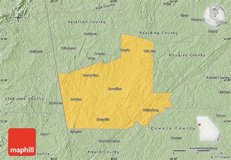 Savanna Style Map Of Carroll County