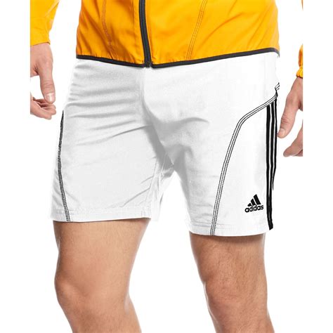 Adidas Climalite Response Drei Streifen 7 Running Shorts In White For