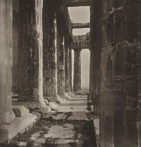 Western Portico Of The Parthenon 1882 Creator William James Stillman