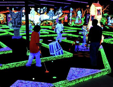 Shoot For A Glowing Experience At Monster Mini Golf