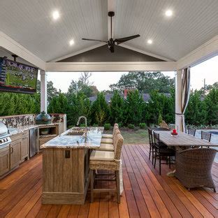 Outdoor kitchen roof ideas can be divided in three types, the uncovered roof, covered roof, and pergolas roof. Outdoor Fireplace Design Ideas | Houzz