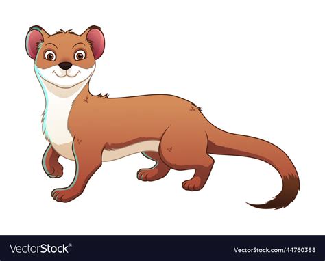 Weasel Cartoon Animal Royalty Free Vector Image