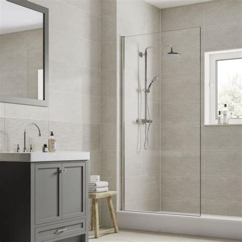 Horizon Light Grey Floor Tile 600x600 Tile Giant Gray Tile Bathroom
