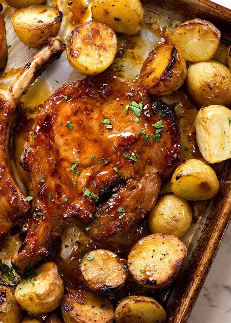 Oven Baked Pork Chops With Potatoes Recipetineats