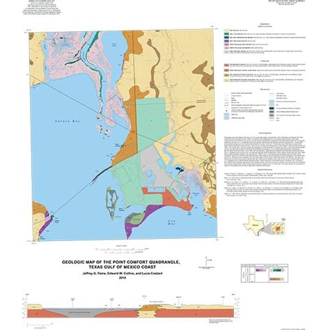 Ofm0235 Geologic Map Of The Point Comfort Quadrangle Texas Gulf Of