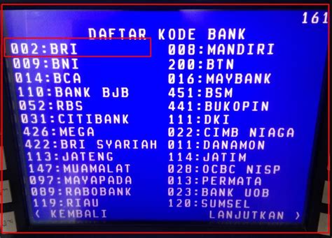 Kode Bank Bri Dan Kode Transfer Bri Ke Bank Indonesia Lainnya Lengkap