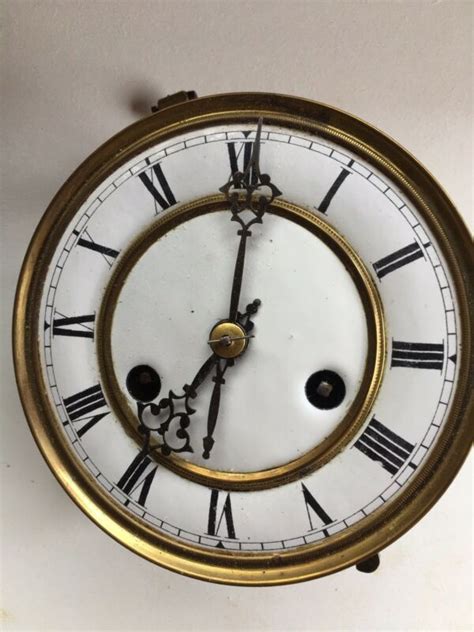 Antique German Vienna Working Wall Clock Movement Cw Pendulum