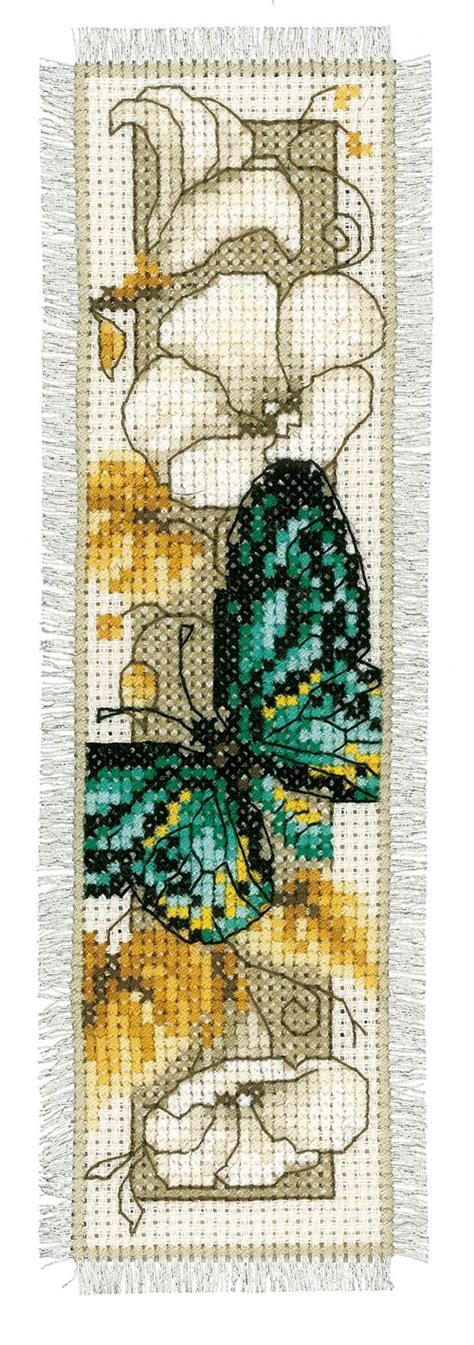 The beauty, intricacy, and delicacy of some counted cross stitch kits are what draws so many needle crafters to begin cross stitching as a hobby. Counted Cross Stitch Kit: Bookmark: Butterfly 1