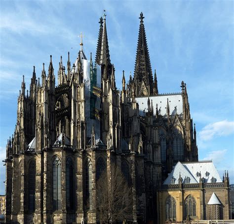 Erbaut ab 1248 nach plänen von dombaumeister gerhard von rile. Kölner Dom - von hinten Foto & Bild | deutschland, europe ...
