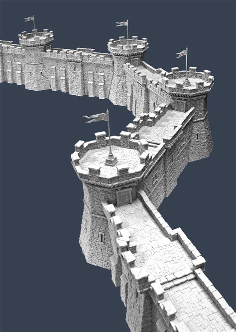 The castle has actually been changed 3 times during the series, so i made the best looking. Town Walls - Section H | Castle layout, Castle designs ...