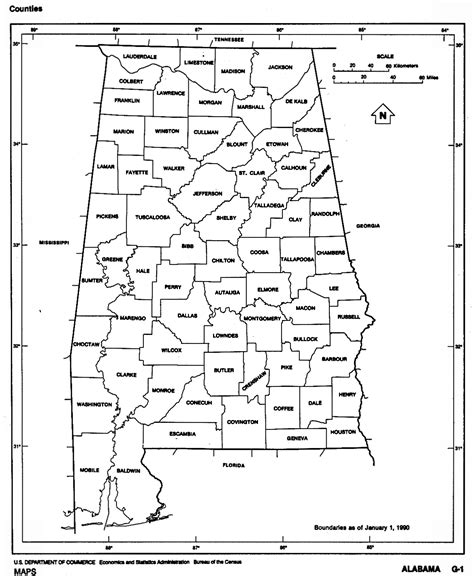 Alabama Maps And State Information