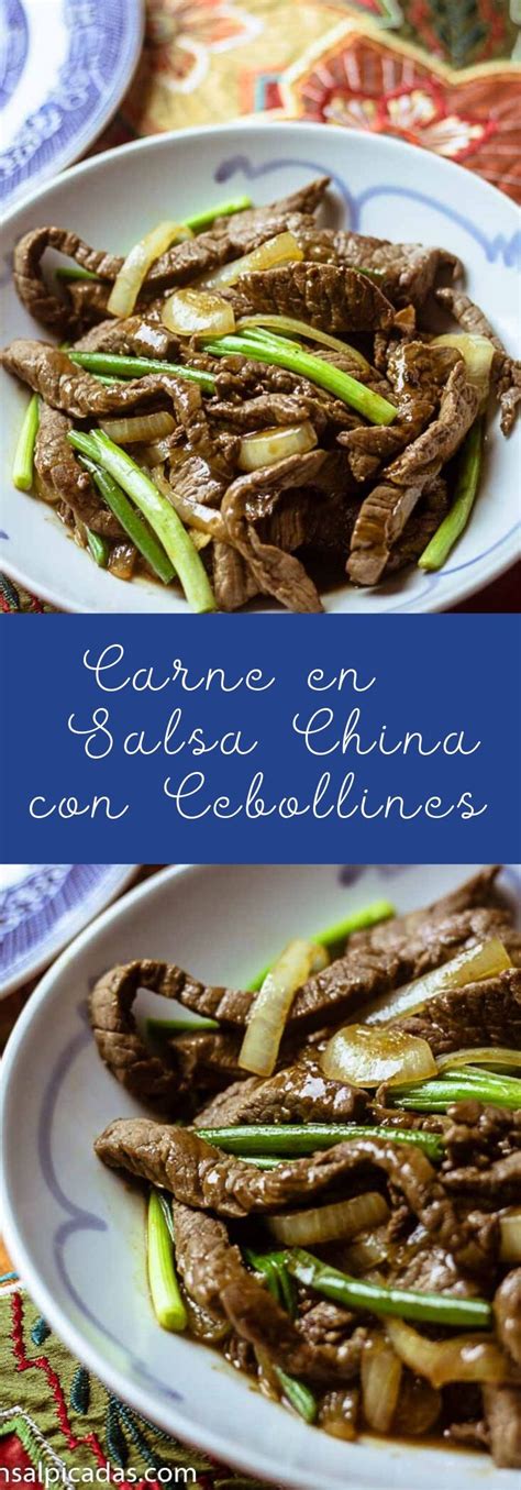 Take a chance to explore. Carne en Salsa China con Cebollines | ENSALPICADAS