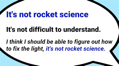 Its Not Rocket Science Youtube