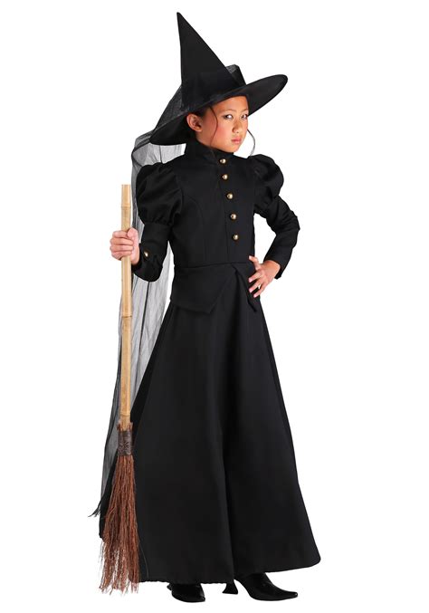 Girls Deluxe Witch Costume Kids Wicked Witch Halloween Costumes