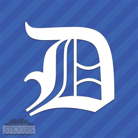 Old English Letter D Initial Vinyl Decal Sticker Diploma Font Old