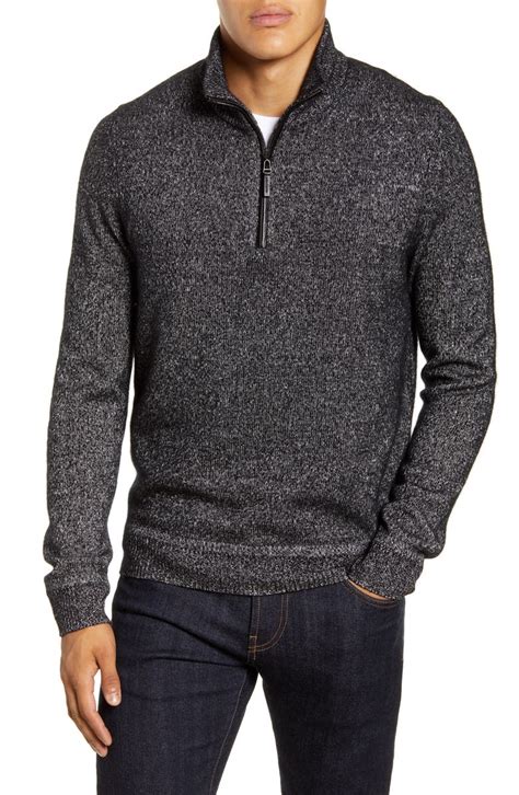 Nordstrom Mens Shop Cashmere And Silk Quarter Zip Sweater Nordstrom