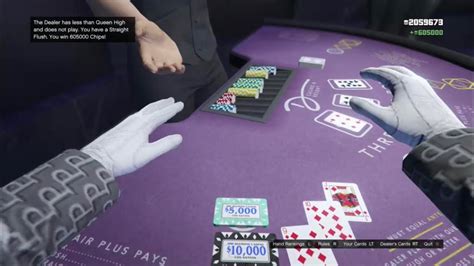 There can be up to 6 3 card poker odds and payout for each of them differ from classic poker and hold'em. Playing 3 Card Poker Max Payout Straight Flush GTA 5 Online - YouTube