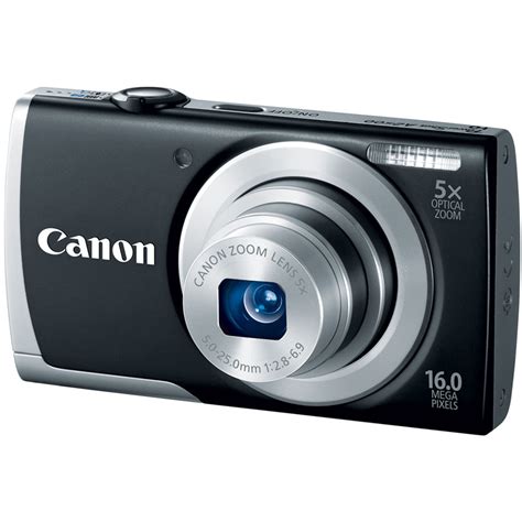 Canon Powershot A2500 Digital Camera Black 8253b001 Bandh Photo