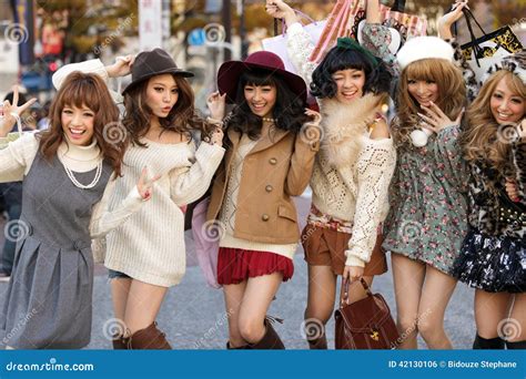 Japanese Fashion Girls Group Editorial Photo Image 42130106