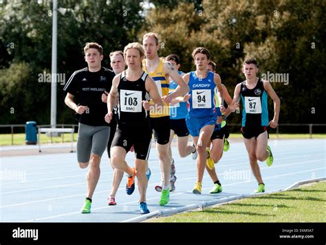 Runners in a middle-distance race, Coventry, UK Stock Photo - Alamy