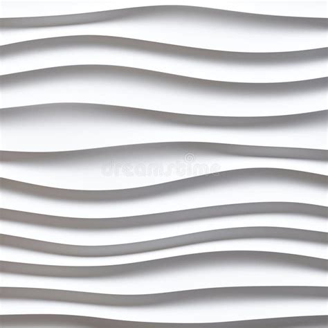 White Seamless Texture Wavy Background Interior Wall Decoration 3d