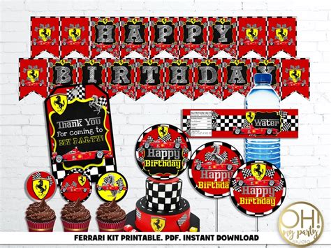 The car is said to have remained with its first owner until purchased in 1978 by the owner of a metal fabrication shop in san jose, california, with whom it spent more than three decades until being acquired from his family by the selling dealer in 2015. FERRARI KIT PRINTABLE INSTANT DOWNLOAD, FERRARI PARTY PRINTABLES, FERRARI PARTY SUPPLIES ...