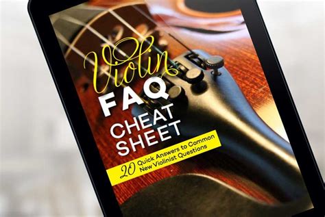 Violin Cheat Sheet
