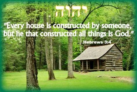 Every House Is Constructed By Someone Hebrews 34hd Jehovah Bible
