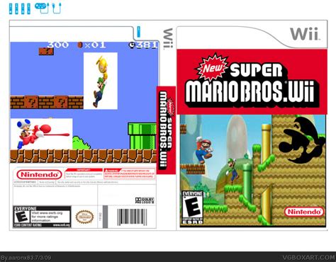 New Super Mario Bros Wii Wii Box Art Cover By Aaronx83
