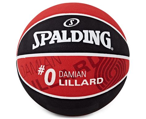 Spalding Damian Lillard Size 7 Nba Basketball Redblack Au