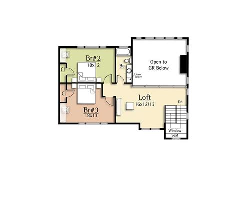 Top 2 Story Great Room House Plan Two Story