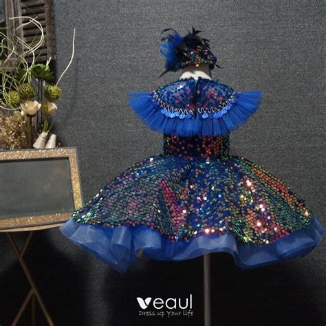 Une magnifique robe de soirée courte bleu roi parfaite pour un mariage, cérémonie ou gala. Conte de fée Bleu Roi Anniversaire Robe Ceremonie Fille ...